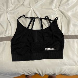 Gymshark black sports bra size medium